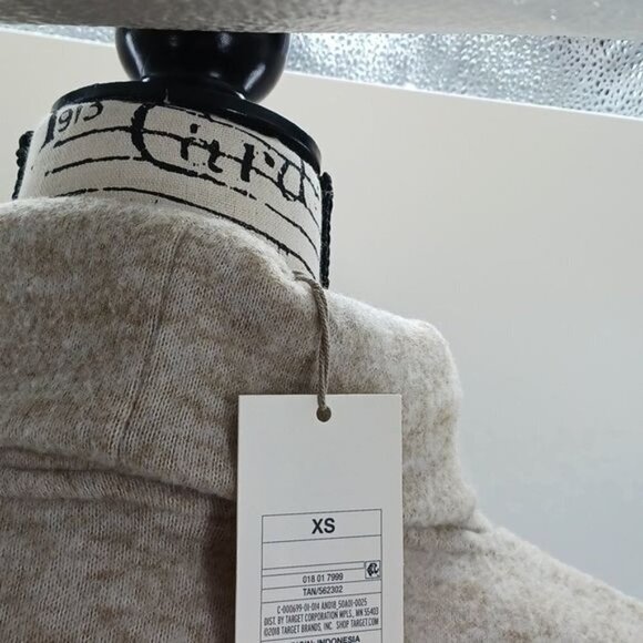 A New Day Sweater Tan Turtleneck Comfy Warm Stretch Long Sleeve Womens Size XS - Picture 5 of 5
